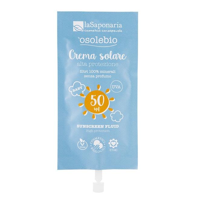 Travel size Crema solare alta protezione SPF 50 - La Saponaria