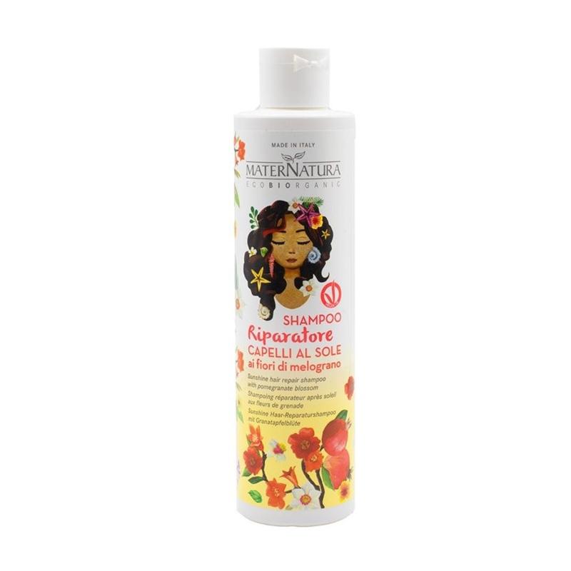 Shampoo protettivo capelli al sole ai fiori di melograno - Maternatura