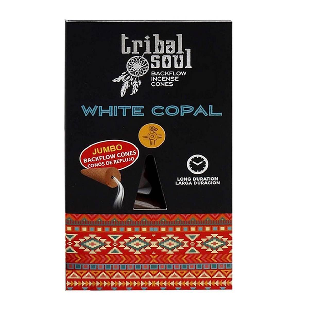 Coni d'incenso Copal Bianco Backflow - Tribal Soul