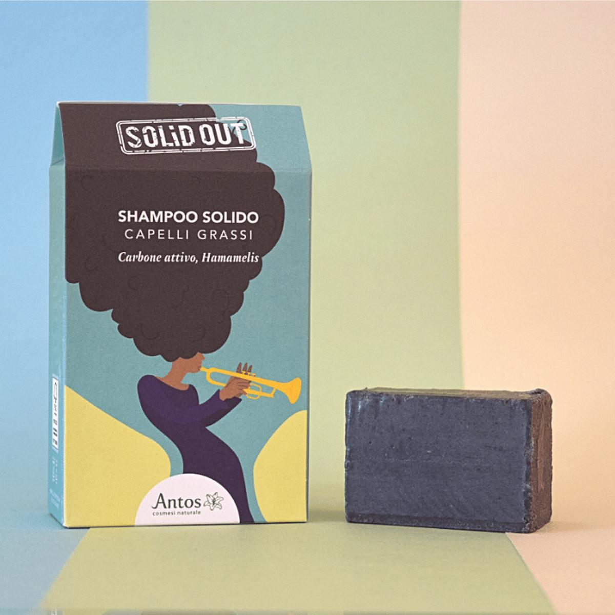 Shampoo solido purificante capelli grassi - Solid Out Antos Cosmesi